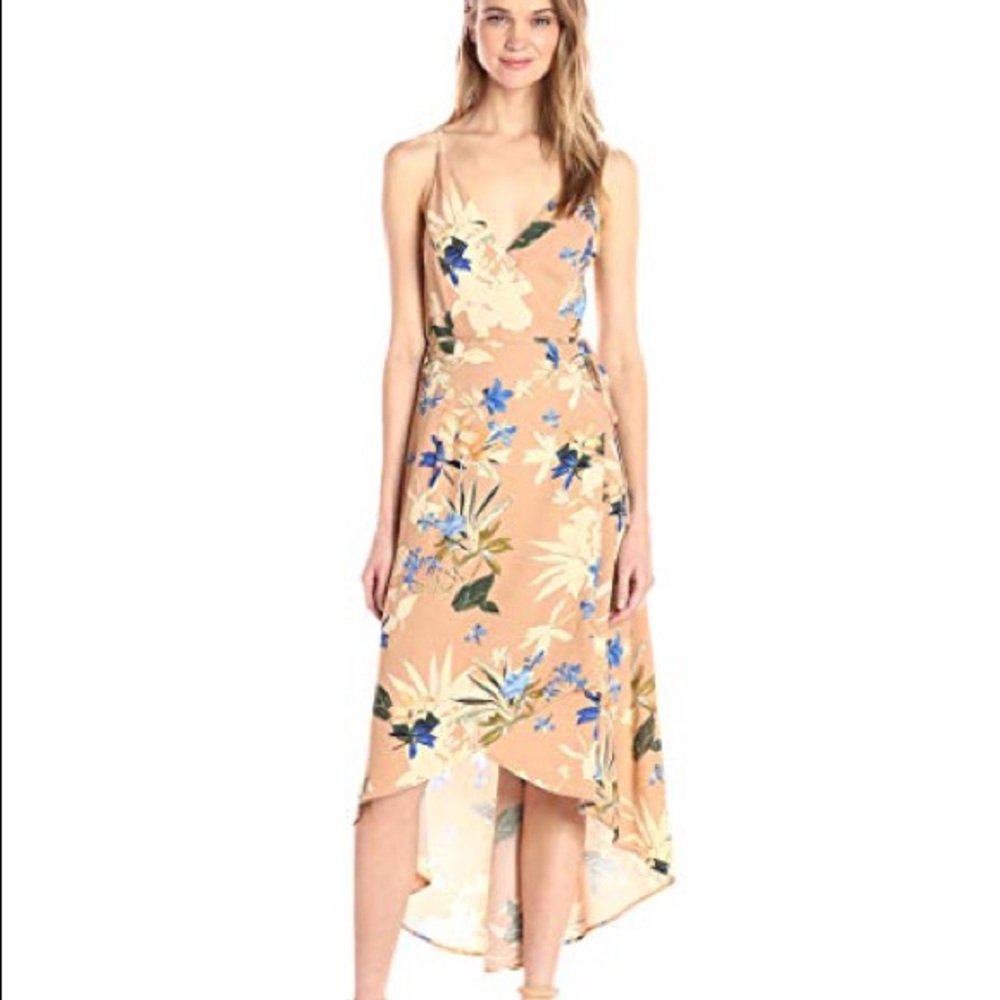 NWT astr high low Carla wrap dress size small